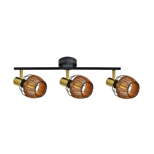 Copa lampa sufitowa (spot) 3-punktowa czarna/złota R5022003-3TU