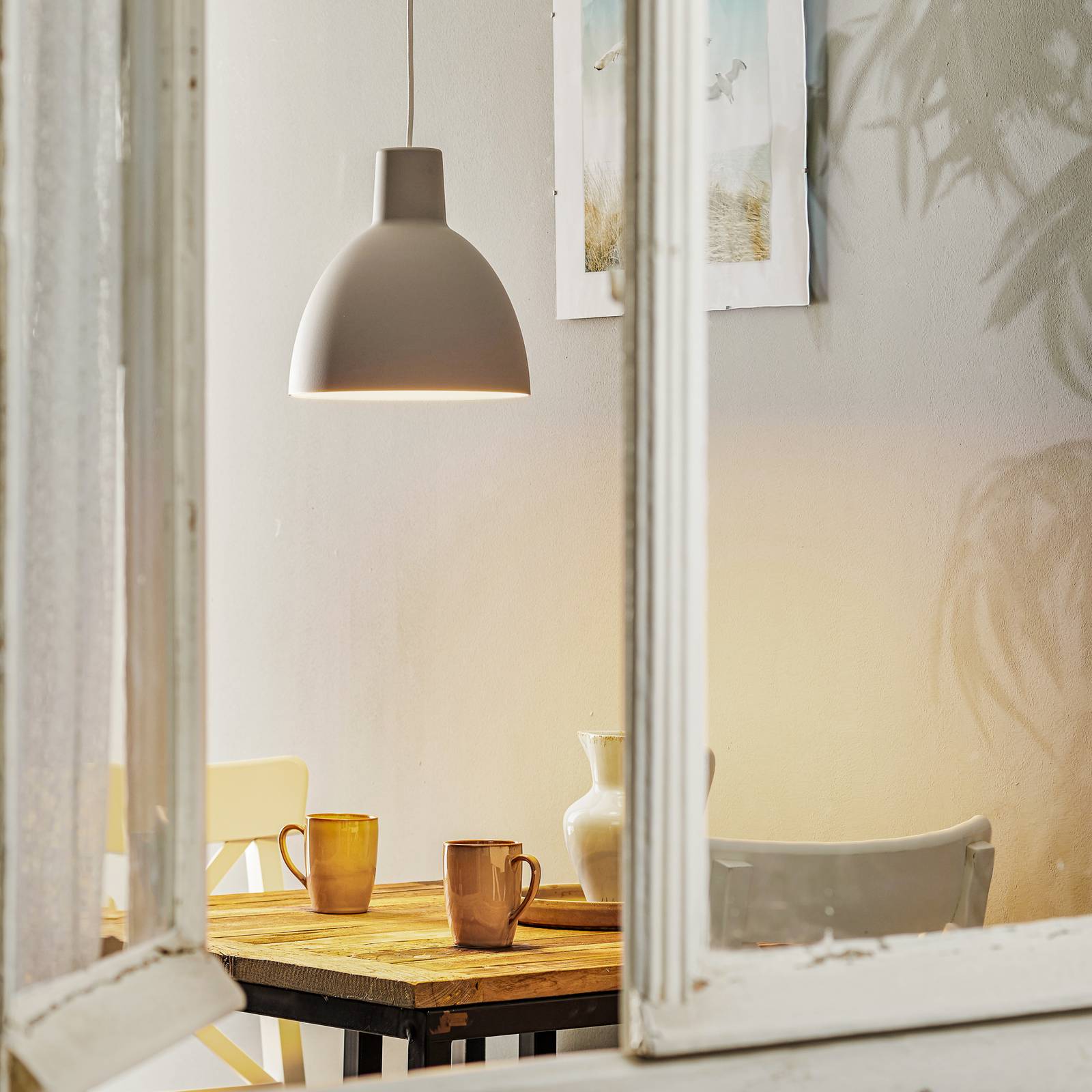 Louis Poulsen lampa wisząca Toldbod 250 jasnoszara