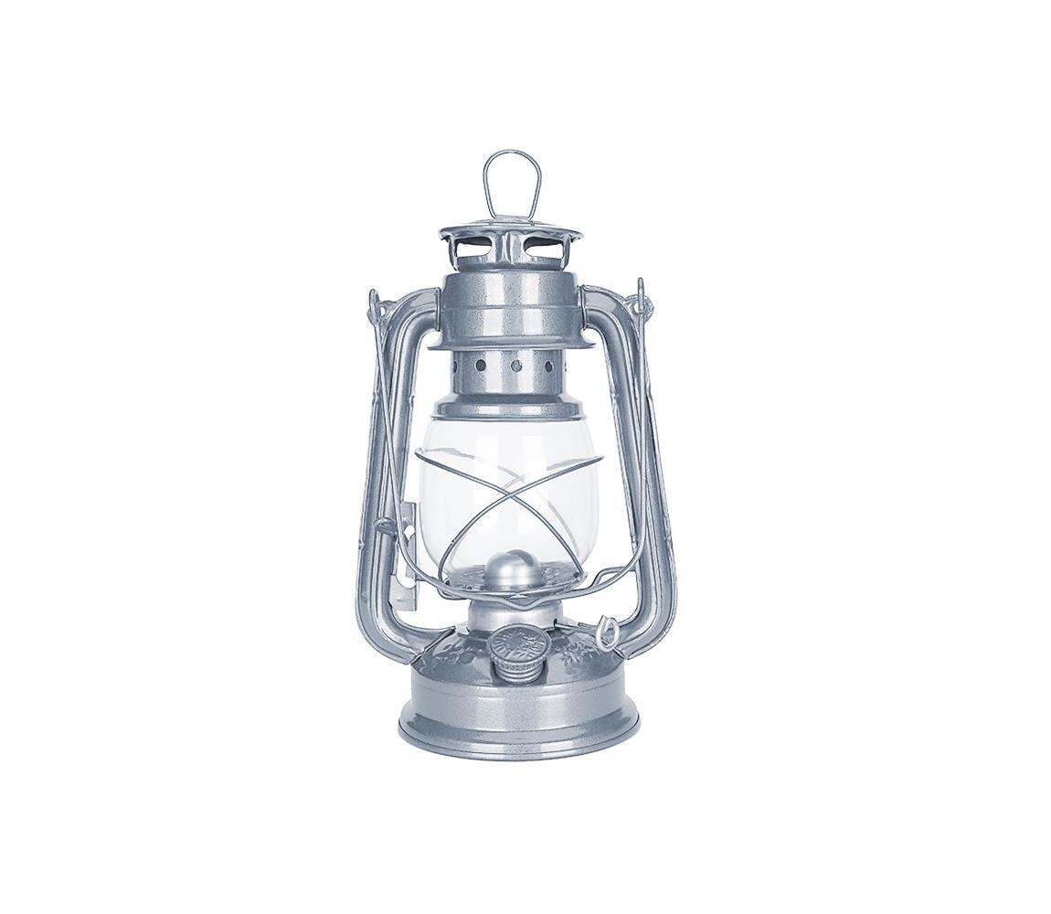 Brilagi - Lampa naftowa LANTERN 24,5 cm srebrna