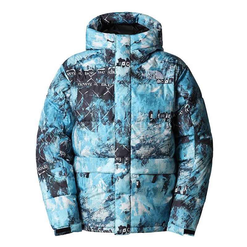 Kurtka The North Face Printed Himalayan Down Parka 0A5J1J9C11 - niebieska