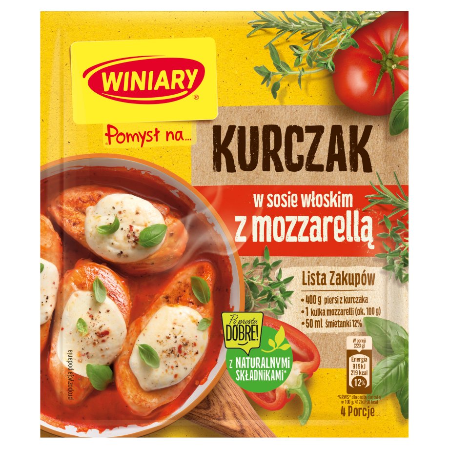 Winiary - Pomysł na…kurczaka z mozzarellą