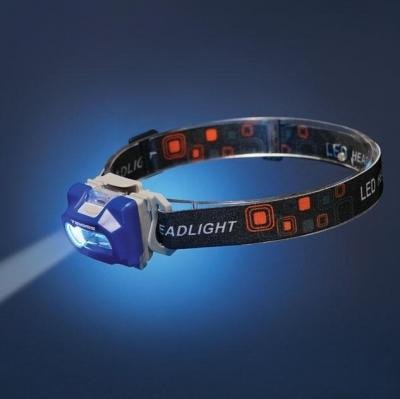 Latarka Lampa Czołowa Wodoodporna 3W Led + 1,5 Cob