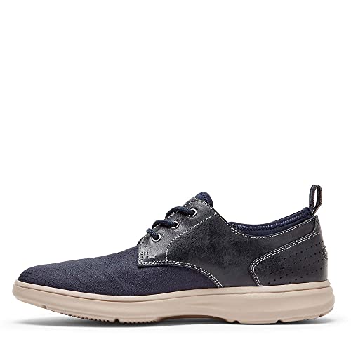 Rockport Męskie trampki Zaden Plain Toe Oxford, Nowa sukienka blues skóra zamsz Ripstop - 42 EU