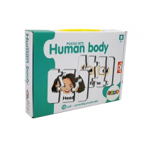 Import LEANToys Puzzle Edukacyjne Układanka Części Ciała 10 Połączeń  Angielski LT-7813-0