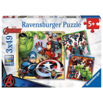 Ravensburger The Avengers Puzzle 3x49st. 80403