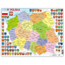 Larsen Puzzle 70 el. Mapa Polska polityczna