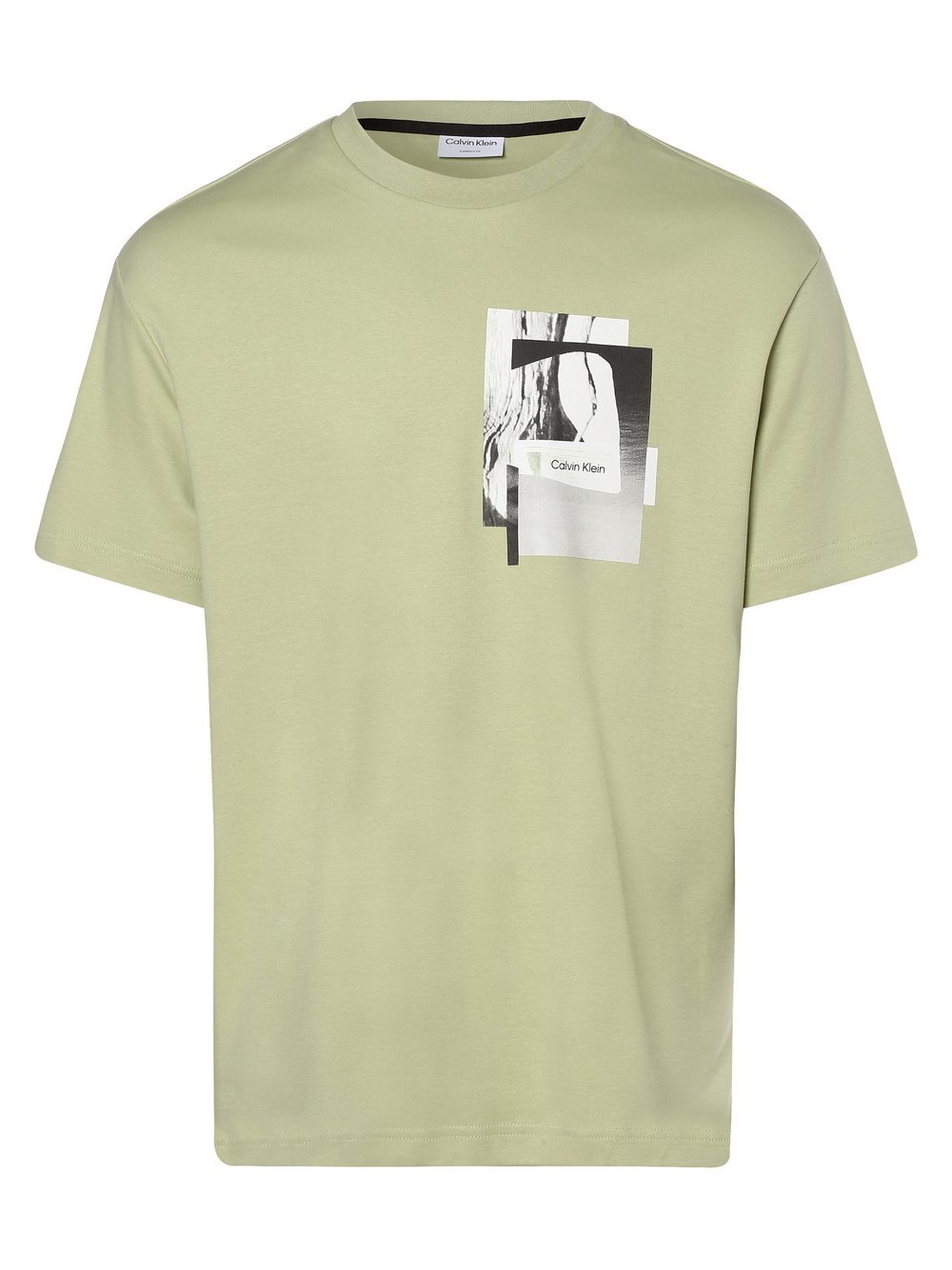 Calvin Klein - T-shirt męski, zielony