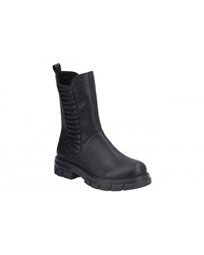 Botki Rieker - 960132-01 CZARNE
