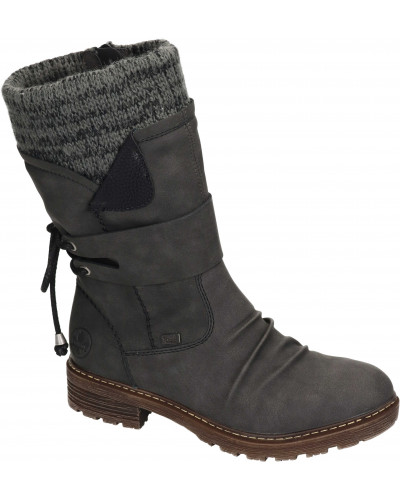 BOTKI RIEKER - 980002-09 SZARE - Rieker