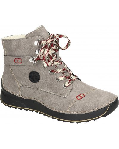 BOTKI RIEKER - 990245-09 SZARE - Rieker