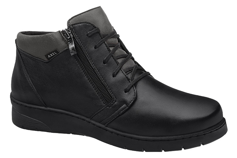 Trzewiki Botki AXEL Comfort 1752 H Czarne ocieplane na Haluksy Kosela Medic 9752