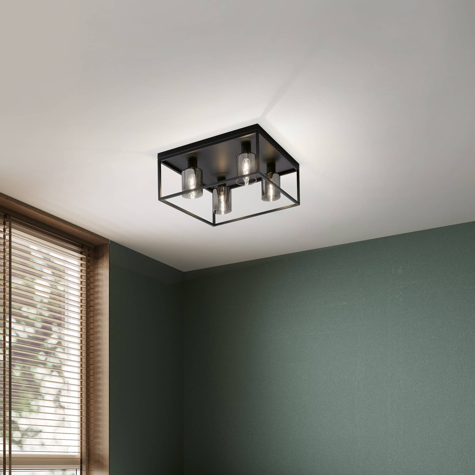 Lampa sufitowa Iska, 4-punktowa, 45x45cm