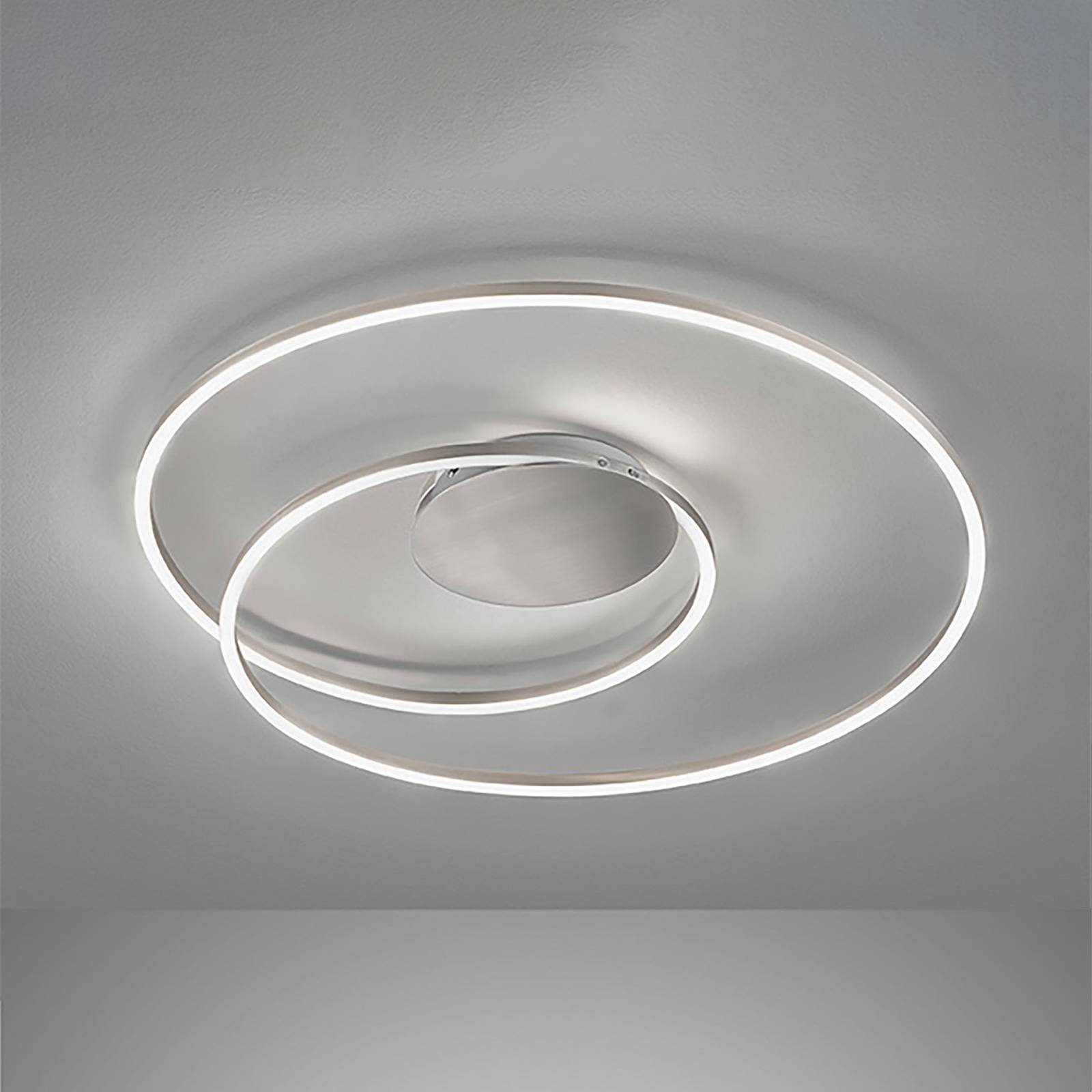 FISCHER & HONSEL Lampa sufitowa LED Holy Ø 49cm nikiel matowy