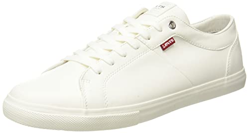 Levi's Woods, Trampki męskie, Błyszczący biały, 47 EU