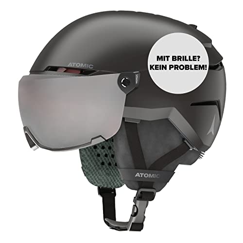 ATOMIC Unisex, młodzieżowy kask SAVOR VISOR JR, czarny (czarny), 48/52 cm