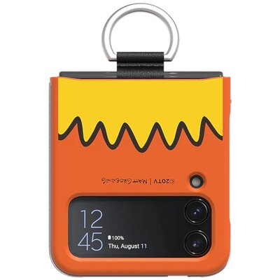 Etui SAMSUNG z pierścieniem Galaxy Z Flip4 Bart Simpson GP-XVF721HONOW