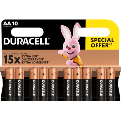 Baterie alkaliczne DURACELL Basic AA 10 szt.