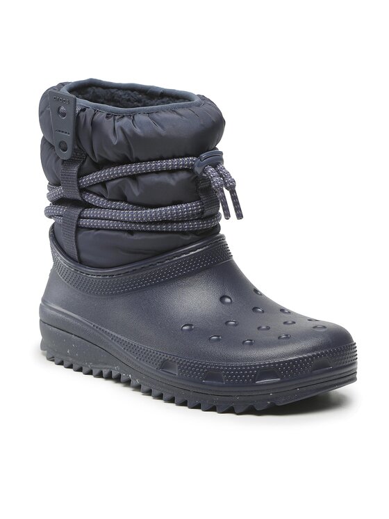 Crocs Śniegowce Classic Neo Puff Luxe Boot 207312 Granatowy