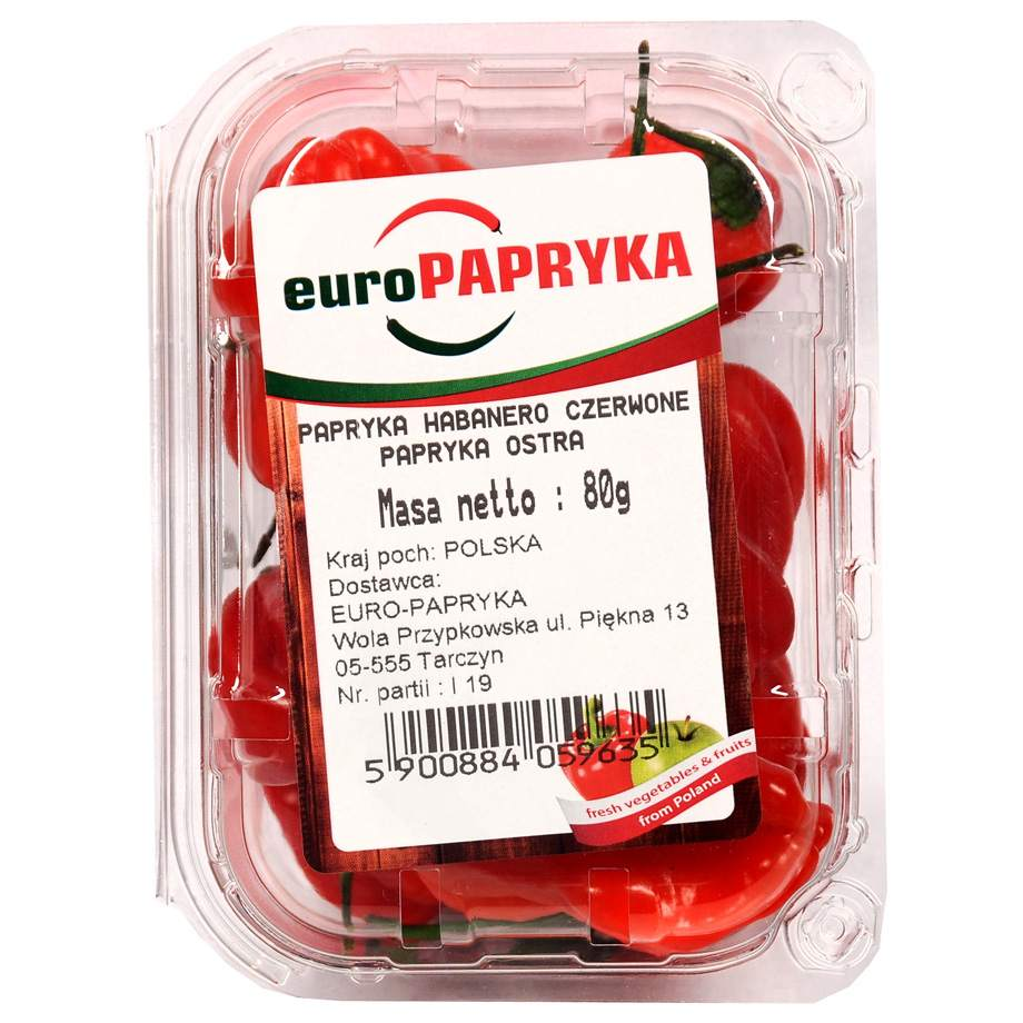 Euro Papryka - Papryka Habanero czerwona ostra