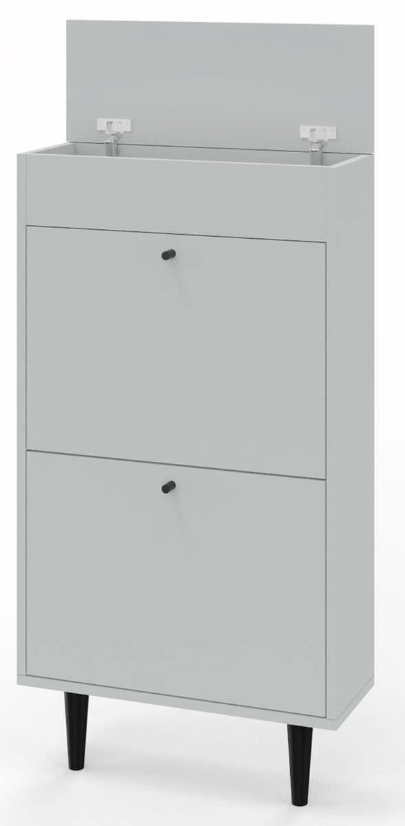 Szafka Na Buty Obuwie Dotti 521 Szary Ze Schowkiem