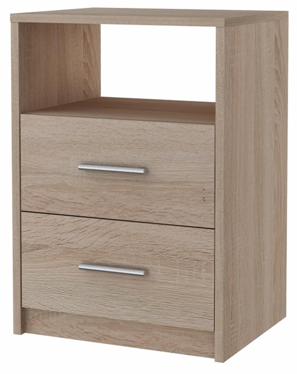 Szafka Nocna 2So Dąb Sonoma 40Cm Szuflady Komoda