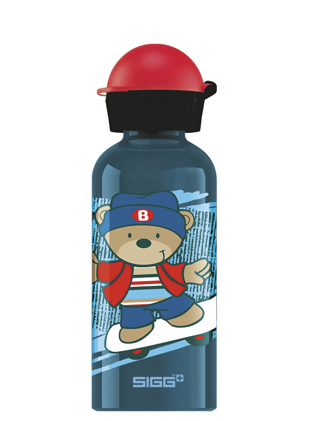 Aluminiowa butelka dla dzieci Sigg 0,4 l - skate