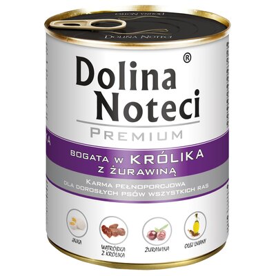 Dolina Noteci Premium Bogata W Królika Z Żurawiną 400g