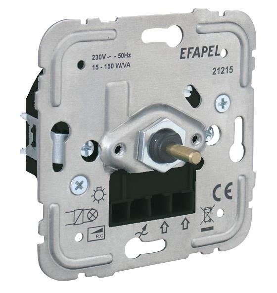 EFAPEL LOGUS90 ŚCIEMNIACZ ELEKTRONICZNY DO HALOGENÓW, ŚWIETLÓWEK I LED 15-150W/VA R,C 21215