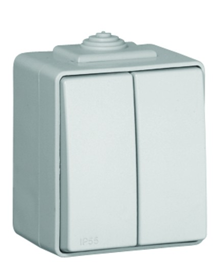 EFAPEL WATERPROOF48 ŁĄCZNIK PODWÓJNY N/T IP65 BIAŁY 48061 CBR