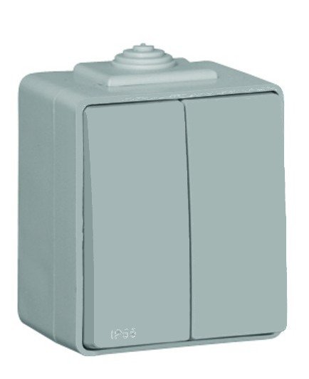 EFAPEL WATERPROOF48 ŁĄCZNIK SCHODOWY PODWÓJNY N/T IP65 SZARY 48101 CCZ