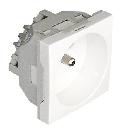 EFAPEL QUADRO45 GNIAZDO Z UZIEMIENIEM BIAŁY 45111 SBR