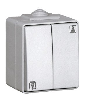 EFAPEL WATERPROOF48 ŁĄCZNIK ŻALUZJOWY ZWIERNY N/T IP65 BIAŁY 48283 CBR