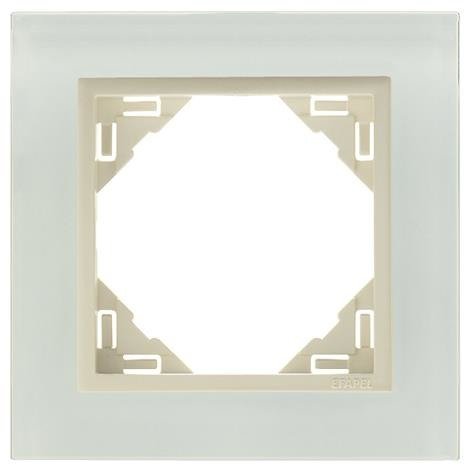 EFAPEL CRYSTAL RAMKA 1-KR. SZKŁO PERŁOWY 90910 TCP