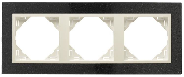 EFAPEL PETRA RAMKA 3-KROTNA GRANIT PERŁOWY 90930 TGP