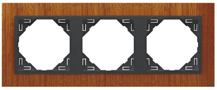 EFAPEL ARBORE RAMKA 3-KROTNA MAHOŃ GRAFIT 90930 TMS