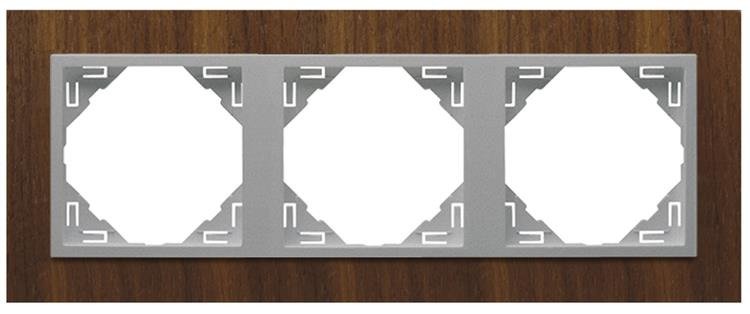 EFAPEL ARBORE RAMKA 3-KROTNA ORZECH WŁOSKI ALUMINIUM 90930 TNA