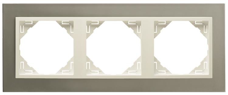 EFAPEL METALLO RAMKA 3-KROTNA TYTAN PERŁOWY 90930 TTP
