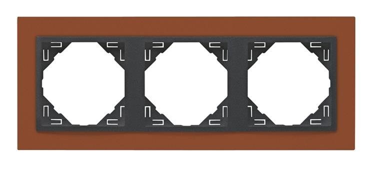 EFAPEL ANIMATO RAMKA 3-KROTNA MIEDZIANY GRAFIT 90930 TTS