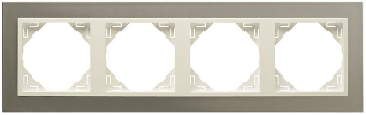 EFAPEL METALLO RAMKA 4-KROTNA TYTAN PERŁA 90940 TTP