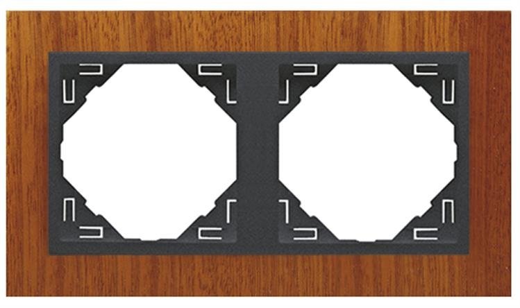 EFAPEL ARBORE RAMKA 2-KROTNA MAHOŃ GRAFIT 90920 TMS