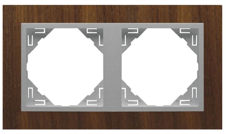 EFAPEL ARBORE RAMKA 2-KROTNA ORZECH WŁOSKI ALUMINIUM 90920 TNA