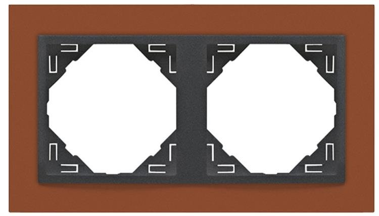 EFAPEL ANIMATO RAMKA 2-KR. MIEDŹ GRAFIT 90920 TTS