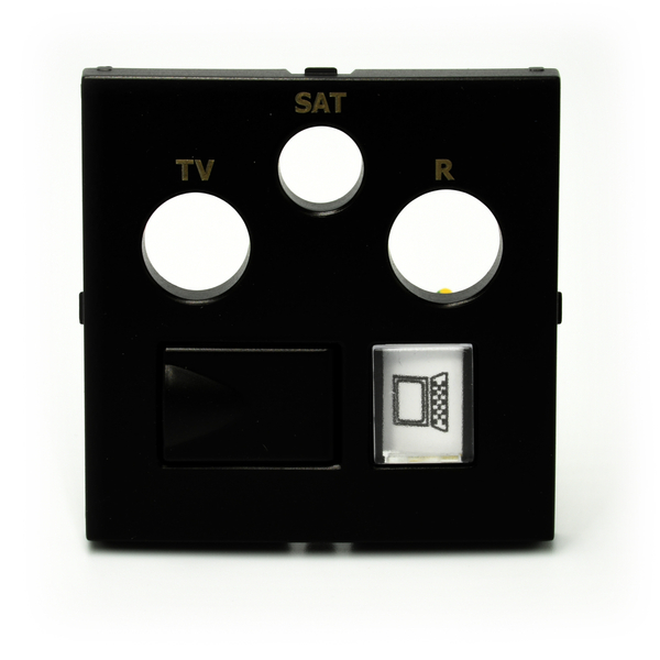 EFAPEL AQUARELLA ELEMENT CENTRALNY DO GNIAZDA MULTIMEDIALNEGO CZARNY 90770 TPM