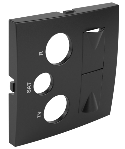 EFAPEL AQUARELLA ELEMENT CENTRALNY DO GNIAZDA MULTIMEDIALNEGO CZARNY MAT 90773 TPM