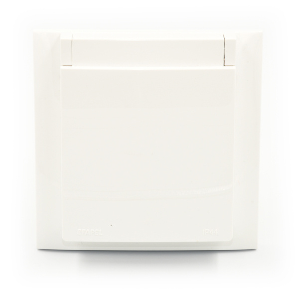 EFAPEL LOGUS90 RAMKA Z KLAPKĄ DO GNIAZDA IP44 BIAŁY 90961 TBR