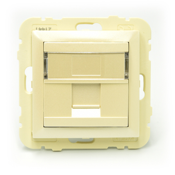 EFAPEL LOGUS90 ELEMENT CENTRALNY DO GNIAZDA TELEFONICZNEGO/KOMPUTEROWEGO PERŁOWY 90441 SPE