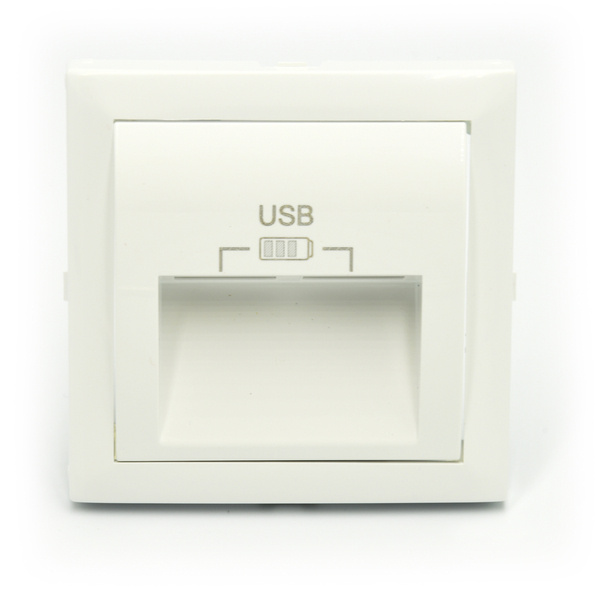 EFAPEL LOGUS90 ELEMENT CENTRALNY DO GNIAZDA PODW.USB KOŚĆ SŁONIOWA 90673 TMF