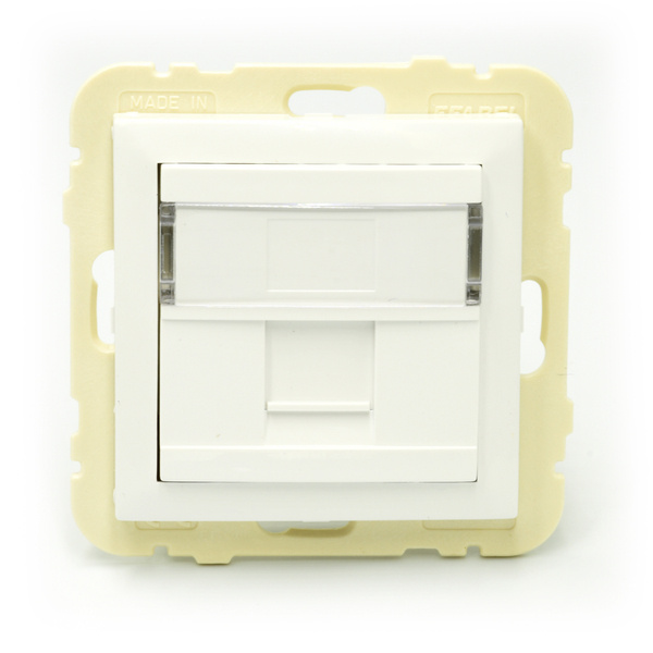 EFAPEL LOGUS90 ELEMENT CENTRALNY DO GNIAZDA TELEFONICZNEGO/KOMPUTEROWEGO KOŚĆ SŁONIOWA 90441 SMF