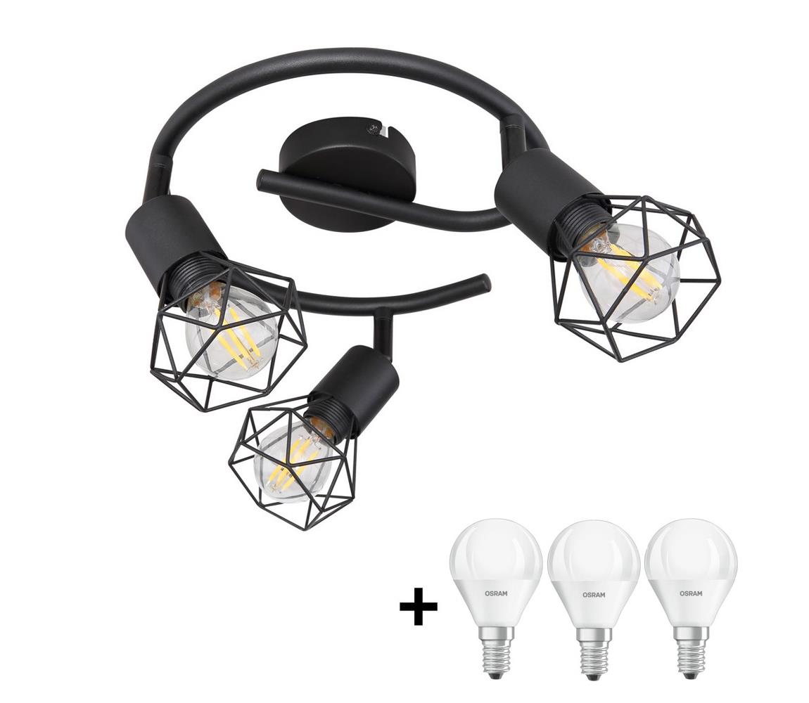 Globo - LED Oświetlenie punktowe XARA 3xE14/4W/230V czarne
