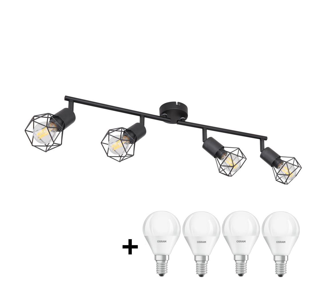 Globo - LED Oświetlenie punktowe XARA 4xE14/4W/230V czarny